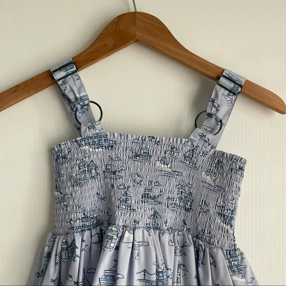 Matilda Jane Boardwalk Dress It’s a Wonderful Parade sz 6 nautical sailboat